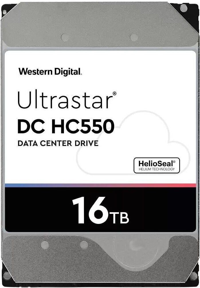 WESTERN DIGITAL Ultrastar DC HC550 3.5inch 26.1MM 16000GB 512MB 7200RPM SATA ULTRA 512E ISE NP3